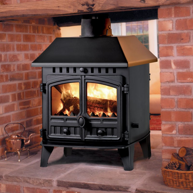 Hunter Herald 6 Double Sided  10.5kW Multi Fuel Stoves